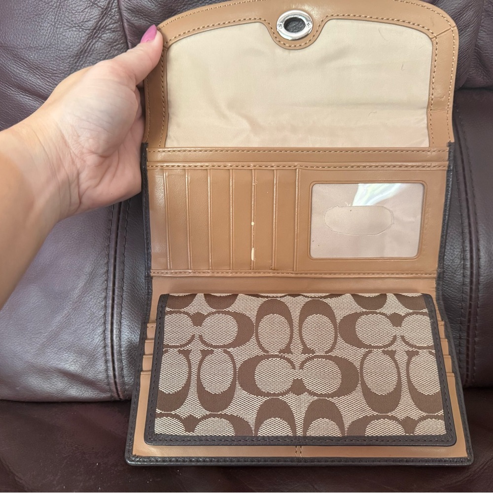 Authentic Coach Patchwork Tote Bag With Leather S… - image 6